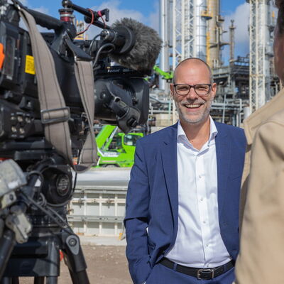 Significant media interest: In addition to daily newspapers, an NDR television crew also attended the event.